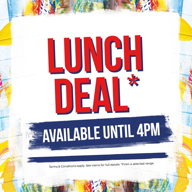 Lunch Deal Available Until 4pm